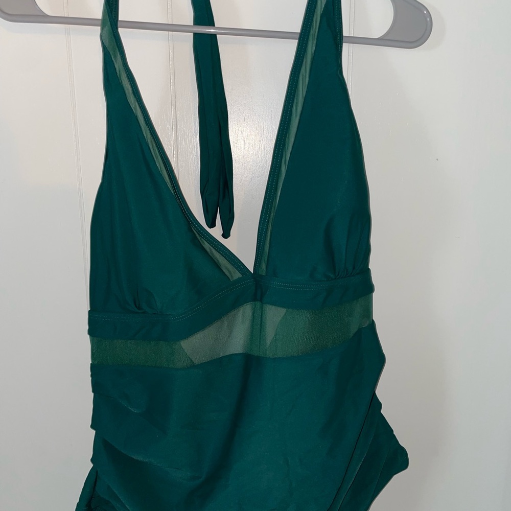 Deep Teal Halter two piece Swimsuit